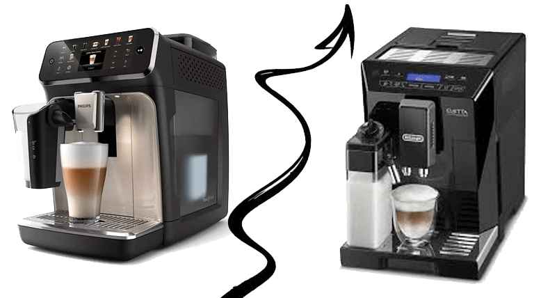 مقایسه اسپرسو ساز اتومات فیلیپس و دلونگی 