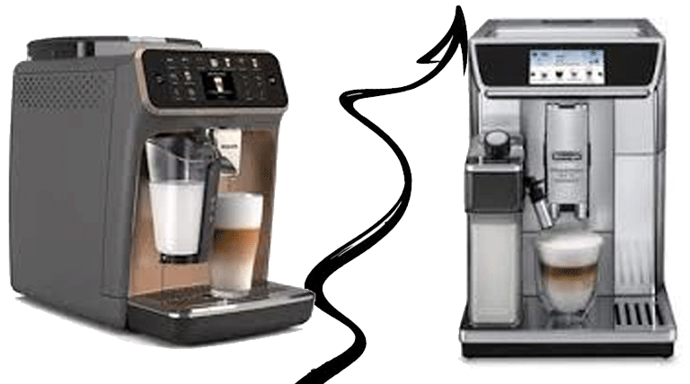 مقایسه اسپرسو ساز اتومات فیلیپس و دلونگی 
